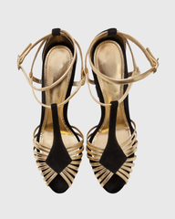 Ryan Vintage Cage Heart Sculptural Heels