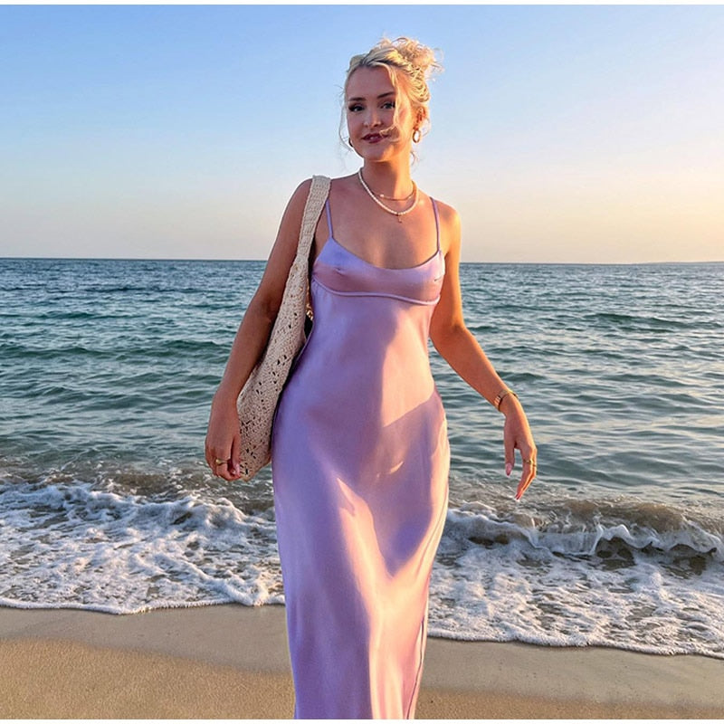 SATIN ROMANTIC DRESS