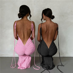 Halter Sexy Backless Slim Dress