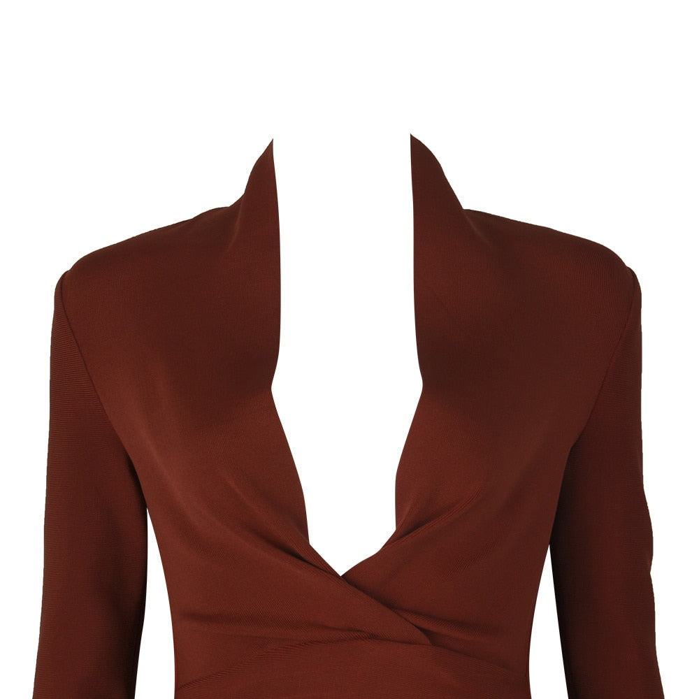 Meyamo Full Sleeve Elite Bandage Dress