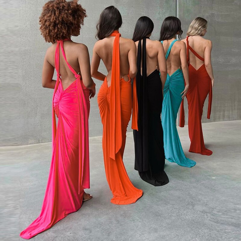 Selika Backless Multi-Way Gown Dress