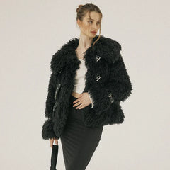 Fluffy Woolen Ring Top Dress