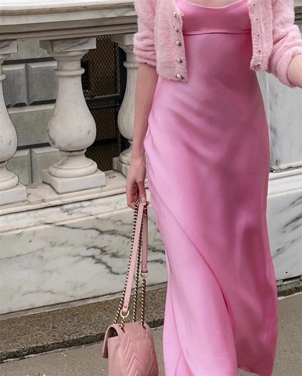 SATIN ROMANTIC DRESS