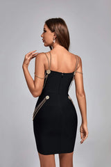 Chain Bandage One-piece Dress