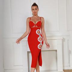 Kyla Sequin Knitted Bandage Dress