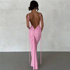 Halter Sexy Backless Slim Dress