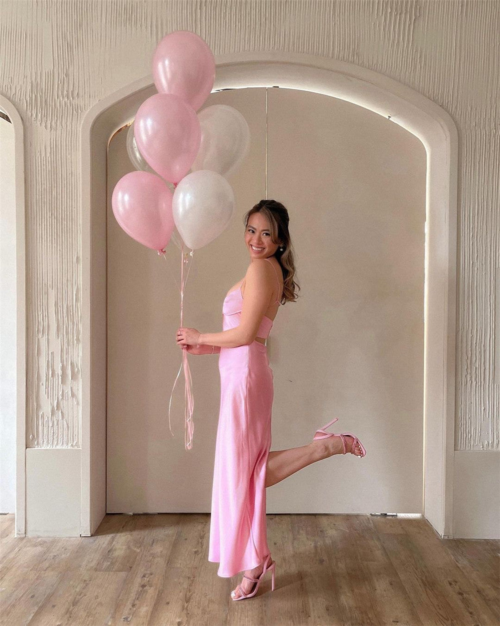 SATIN ROMANTIC DRESS