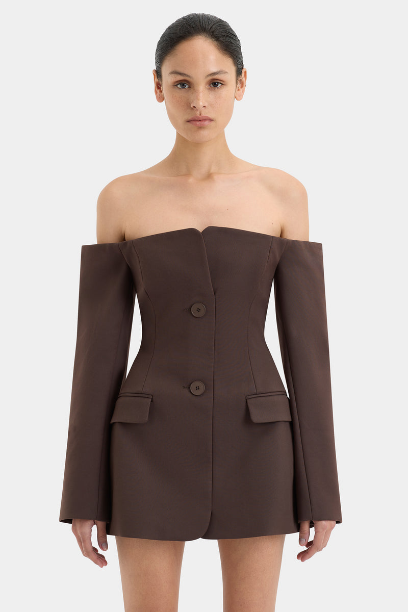 Alika Elegant Strapless Mini Celeb Dress