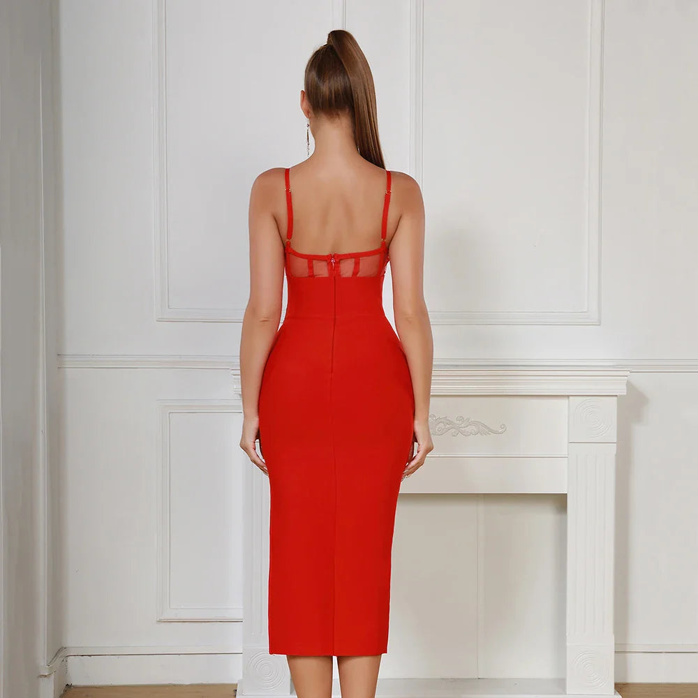 Kyla Sequin Knitted Bandage Dress