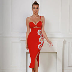 Kyla Sequin Knitted Bandage Dress