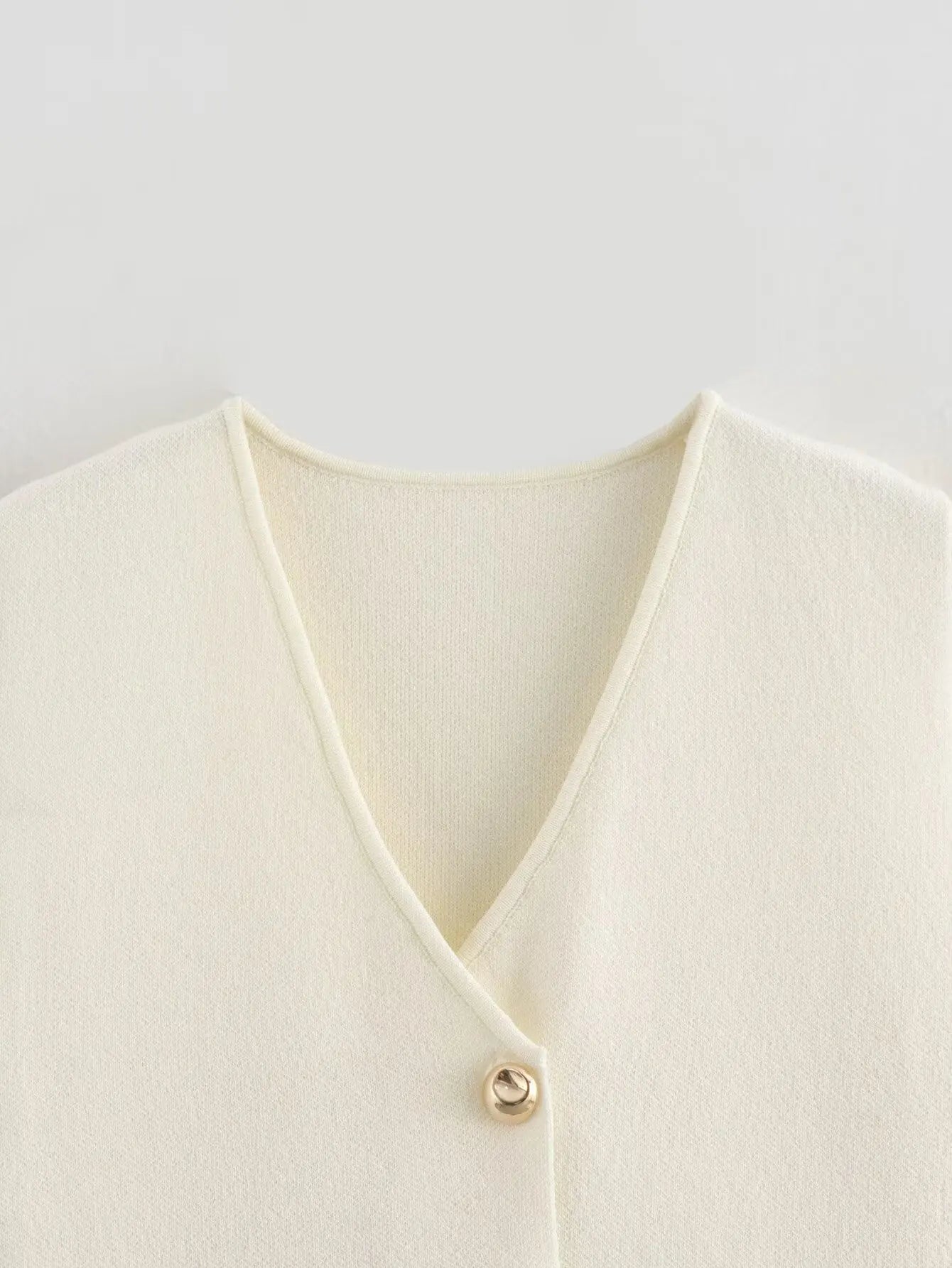 Alyama Knitted Vest Splicing Long Skirt Set