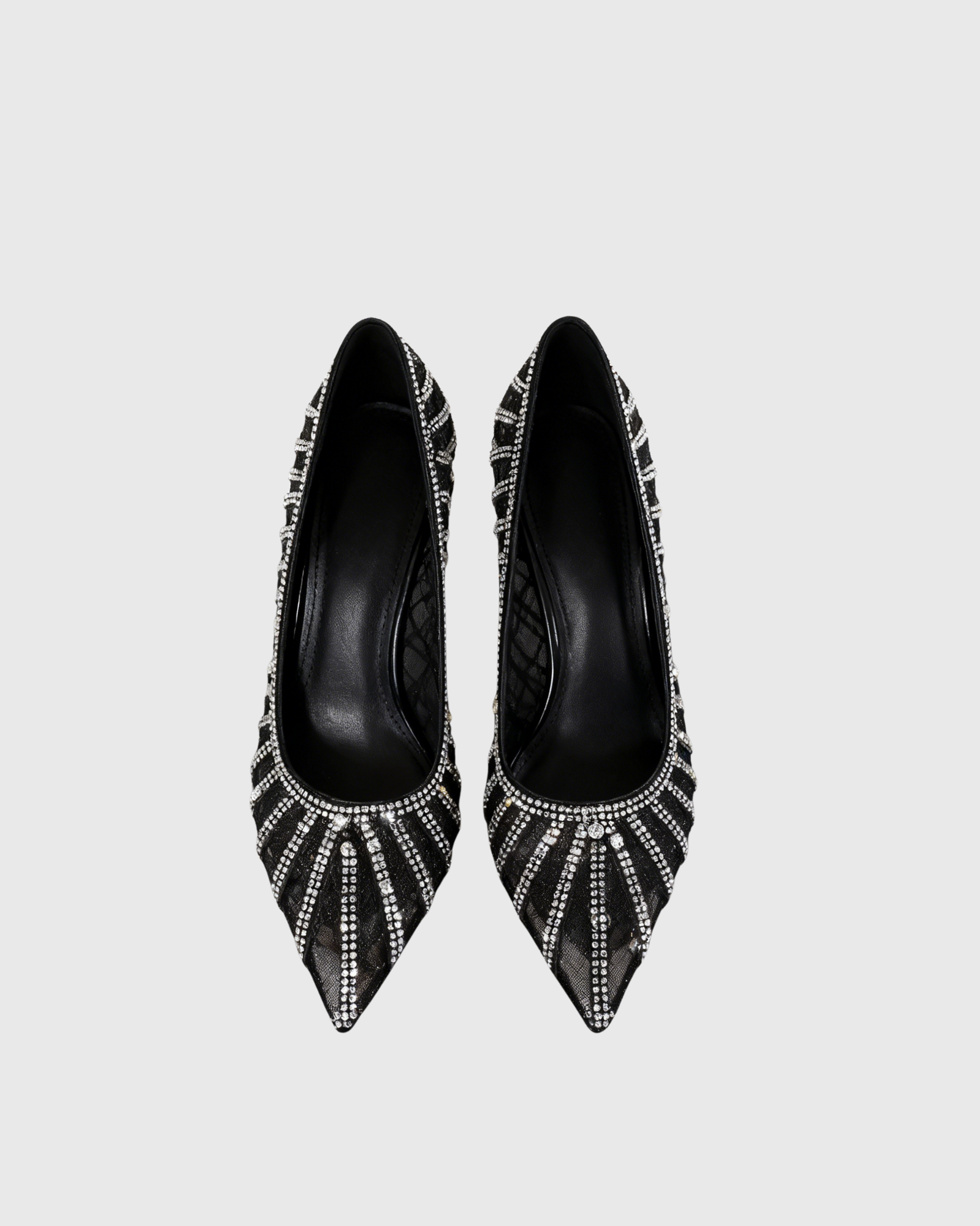 Sada Diamente Lace Pumps In Black