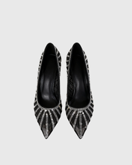 Sada Diamente Lace Pumps In Black