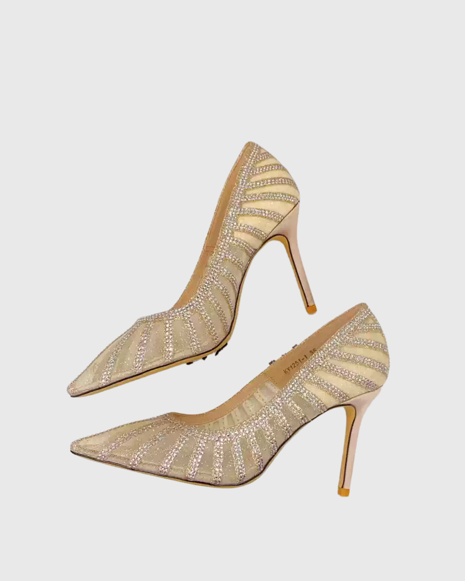 Sada Diamente Lace Pumps In Nude