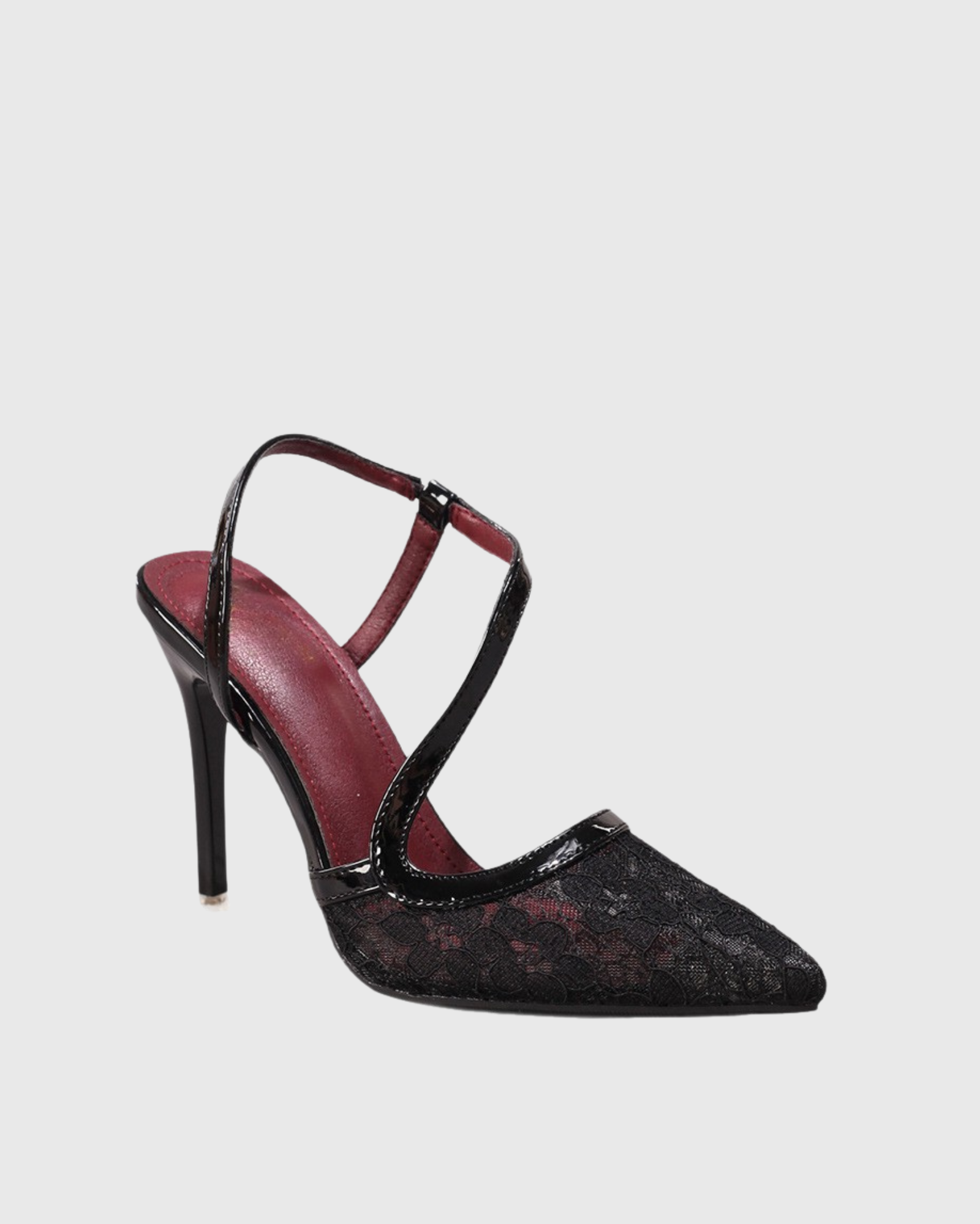 Saidi Lace Strap Pumps