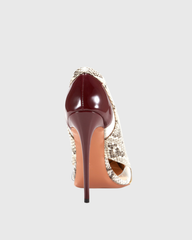 Saima Snake Print Cutout Pumps