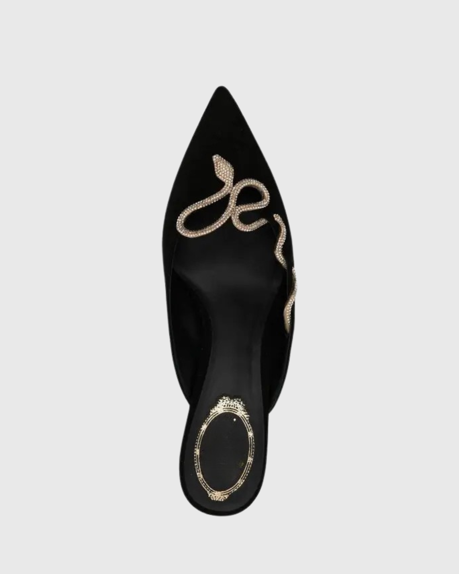 Sarni Snake Rhinestone Mules