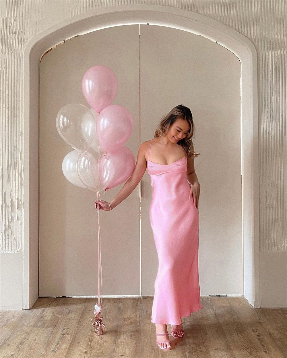 SATIN ROMANTIC DRESS