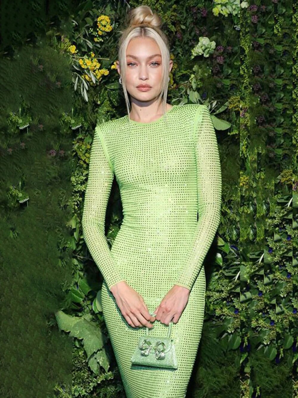 Alyia Crystal-Embellished Midi Dress