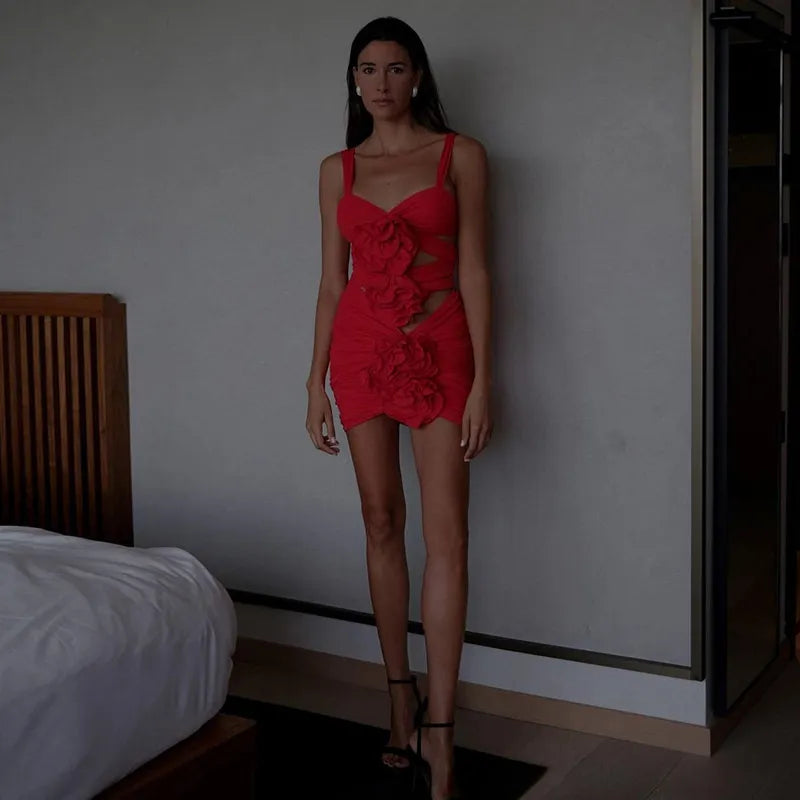 Multi-Dime Cutout Party Dress