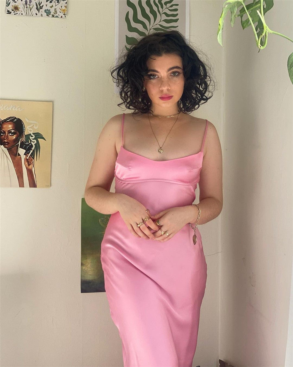 SATIN ROMANTIC DRESS