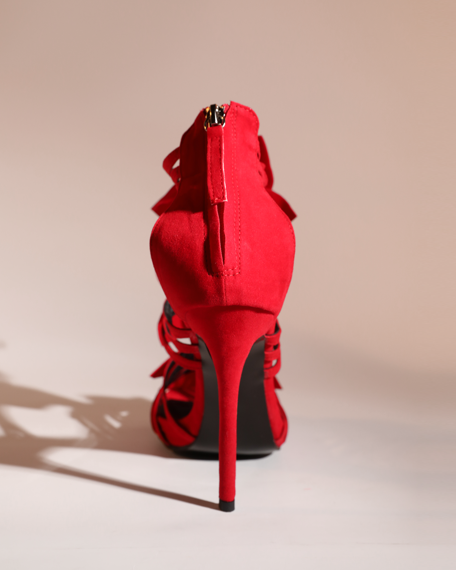 Seana 3D Flowers Sandals In Red