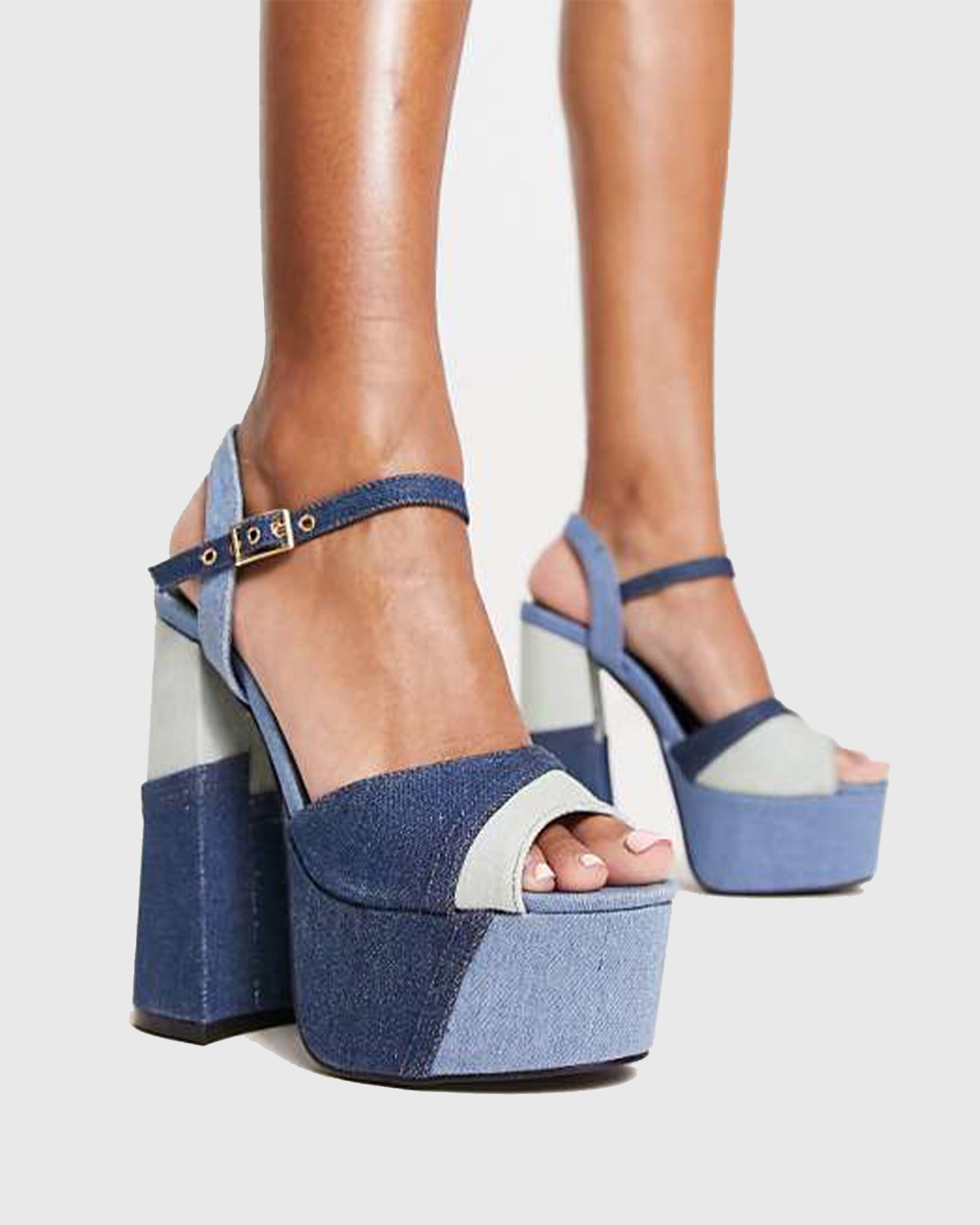 Selah Colorblock Strap Platform Sandals