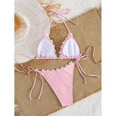 3D Floral Patchwork Bikini Set