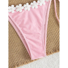 3D Floral Patchwork Bikini Set