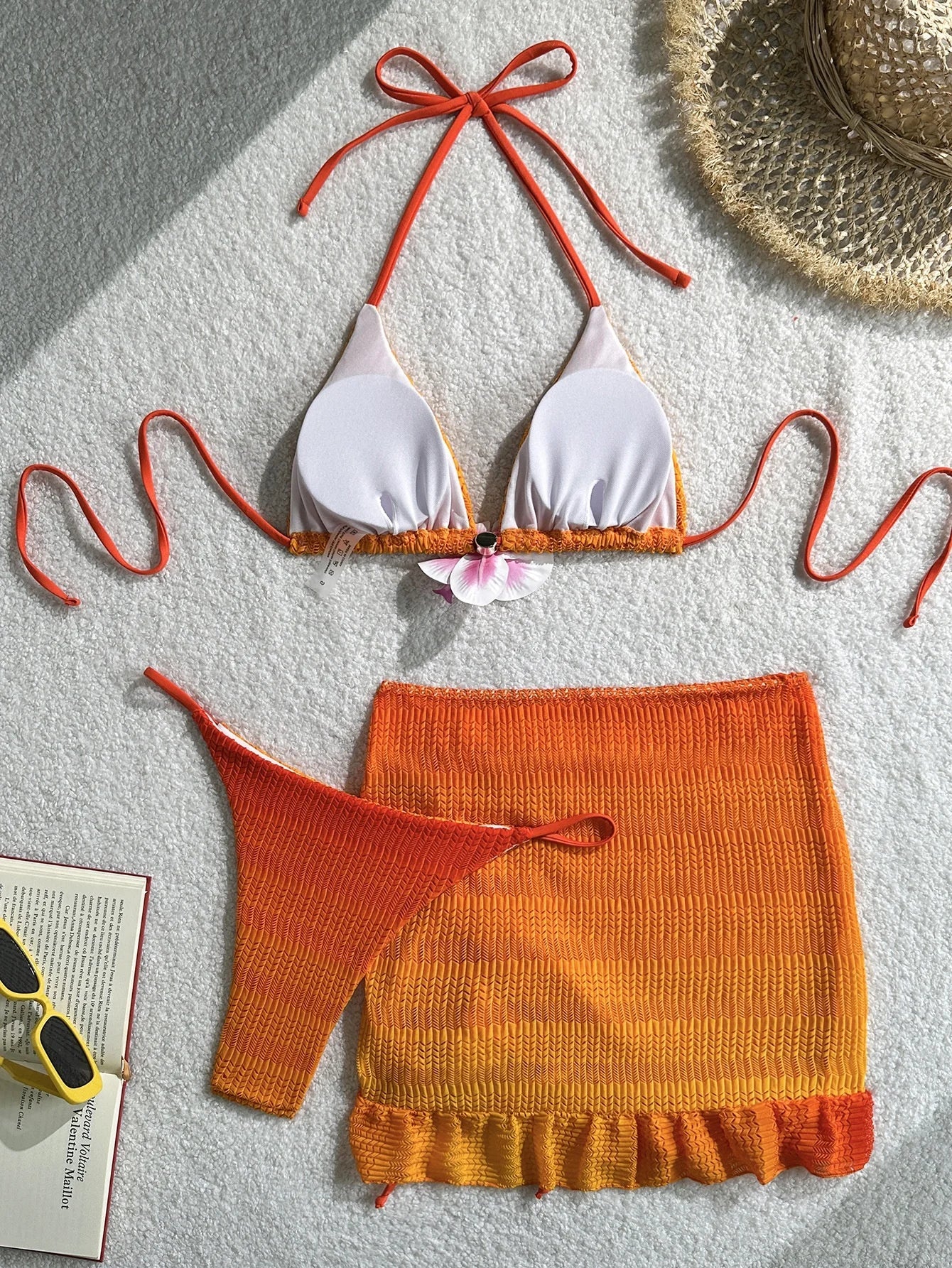 3D Flower Bikini Set