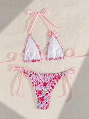 3D Rose Flower Bikini Set