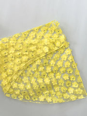 3D Yellow Flower Bikini Set