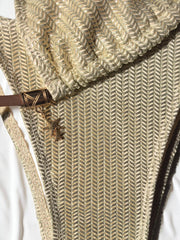 Beige Patchwork Ribbed Bikini Set