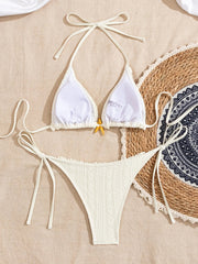 Beige Starfish Ornament Bikini Set