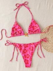 Beige Starfish Ornament Bikini Set