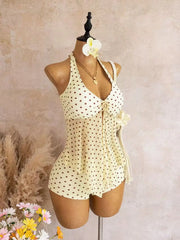Beige Two Piece Bikini Set