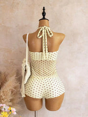 Beige Two Piece Bikini Set
