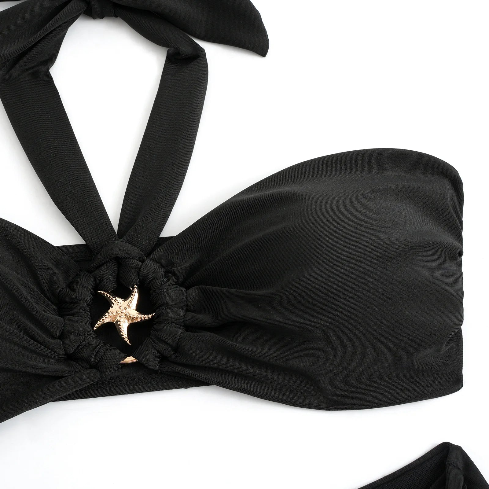 Black High Waist Bikini Set