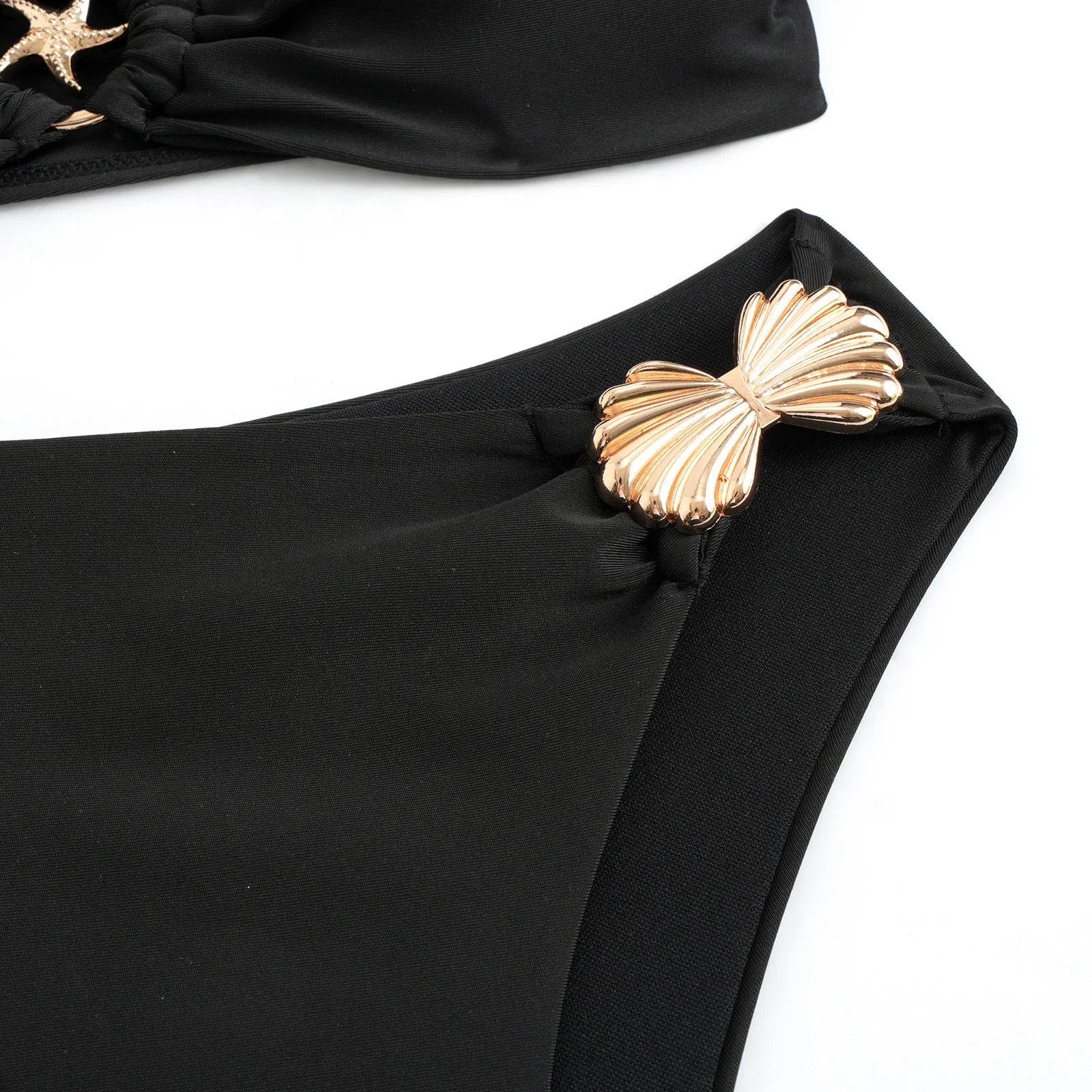 Black High Waist Bikini Set