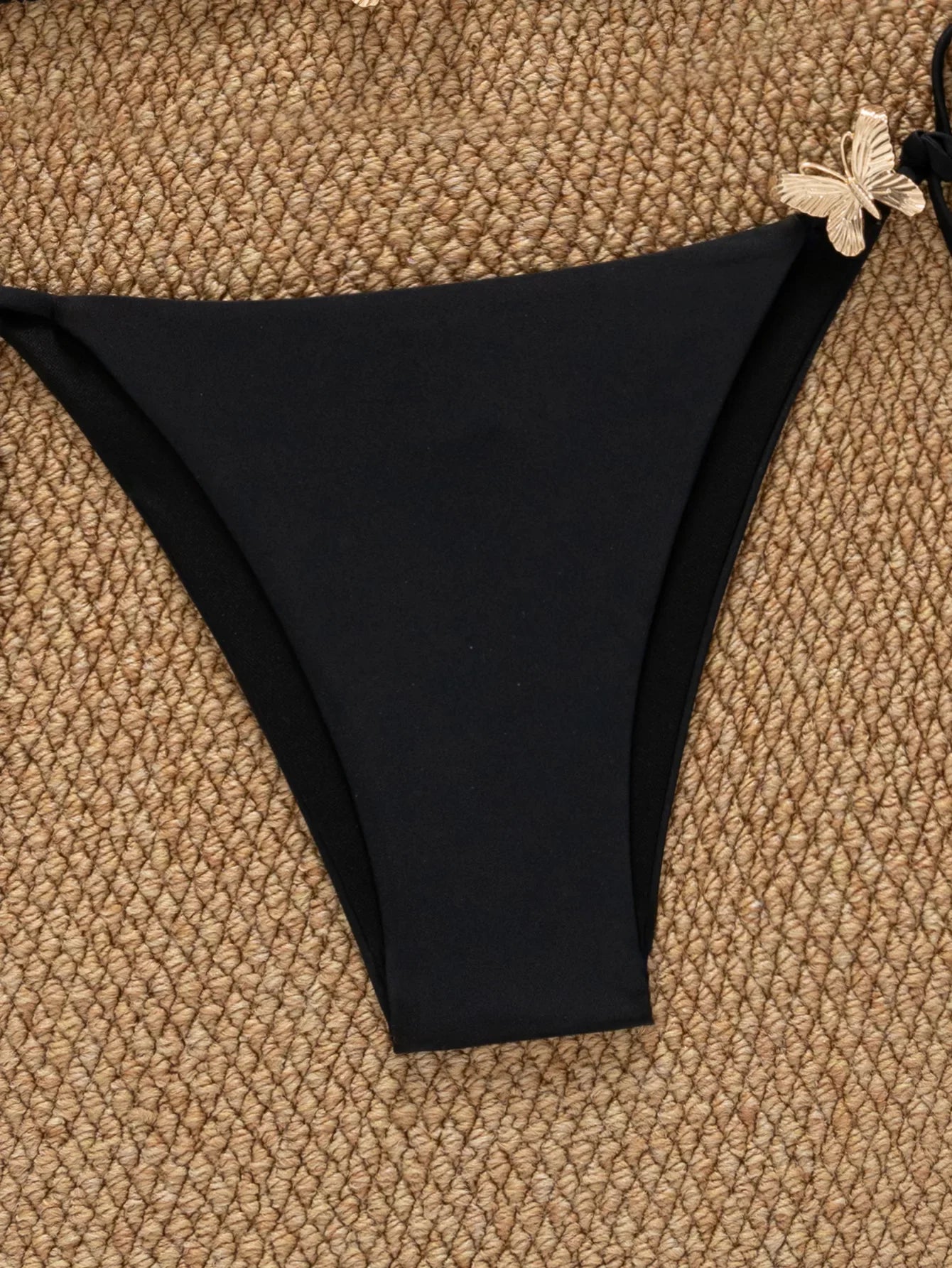 Black Metal 3D Butterfly Bikini Set
