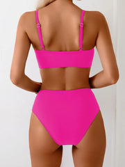 Black Metal V Wire Bikini Set