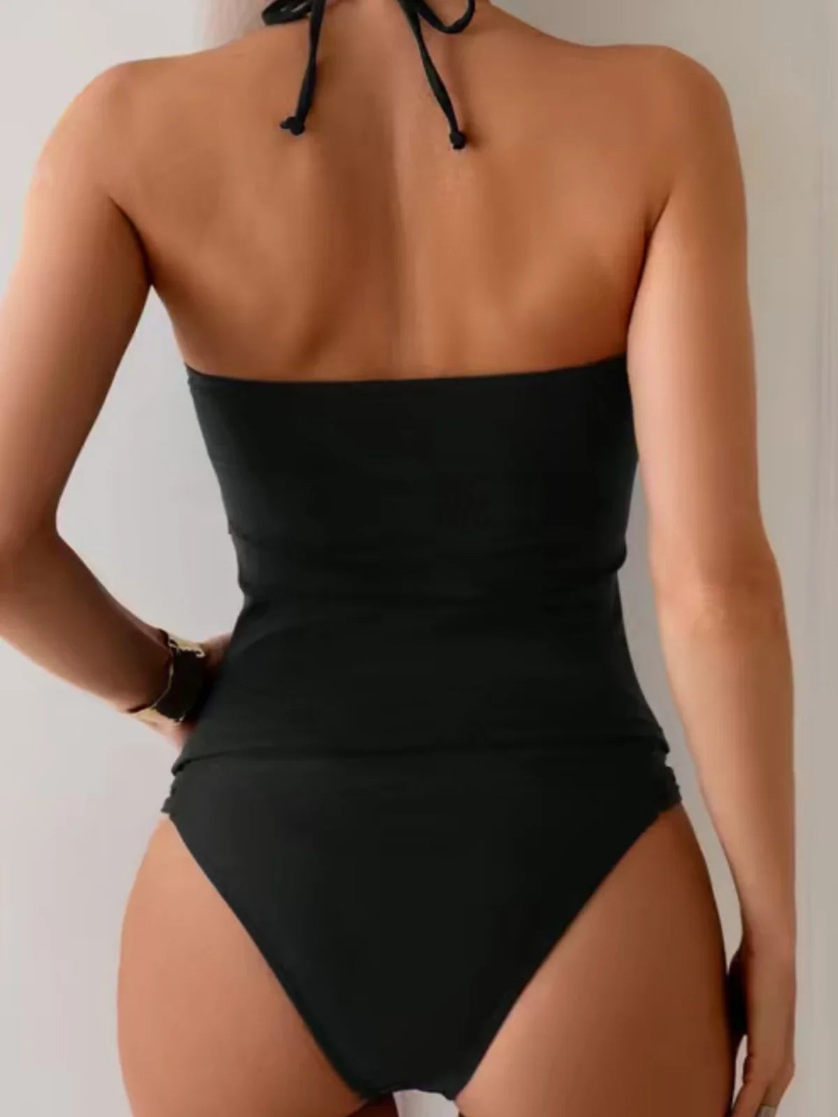 Black Red 2 Piece Bikini Set