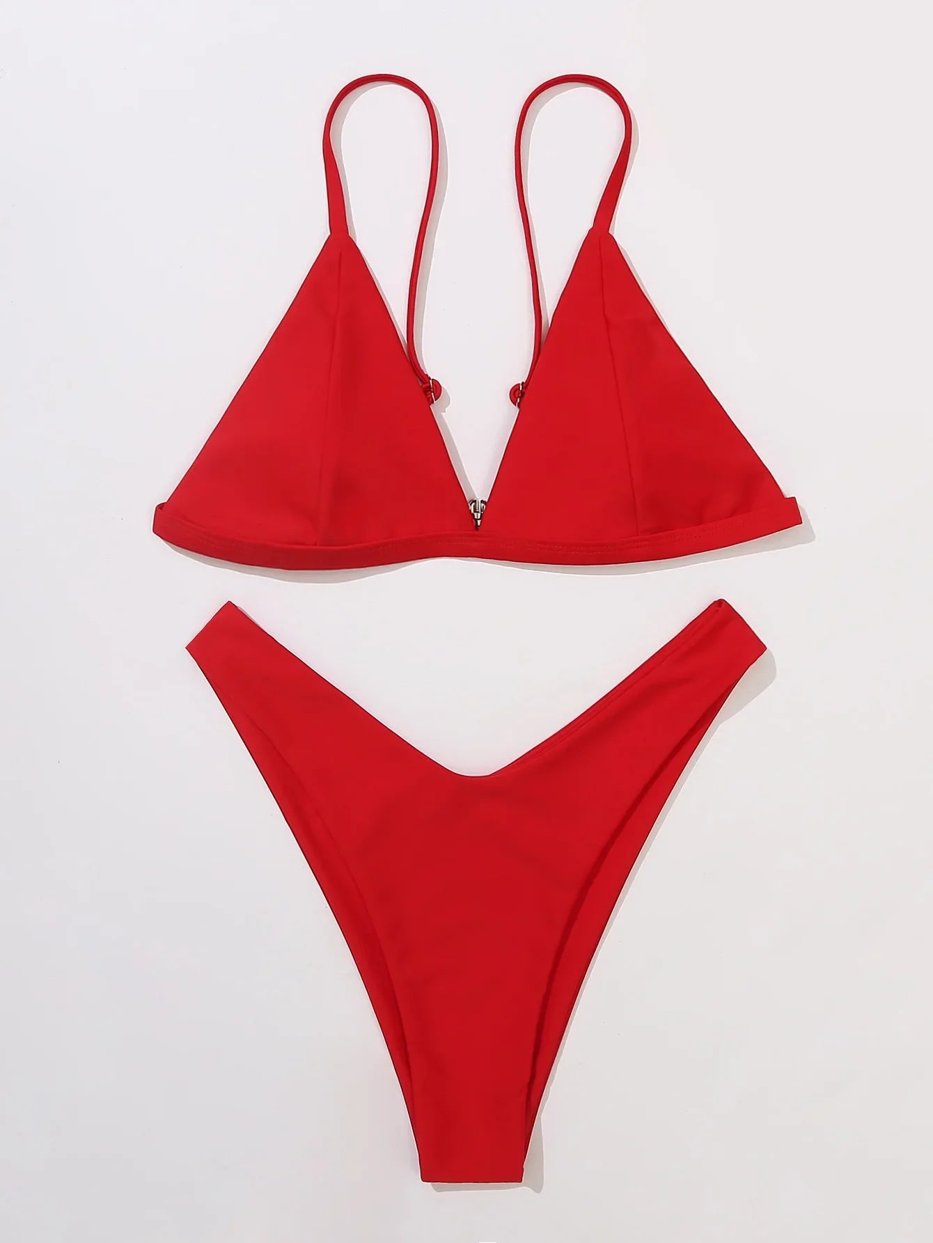 Black Red Micro Bikini Halter Push Up Bra Thong Swimsuit Beach Bathing Suit Holiday Two Piece Swimwear