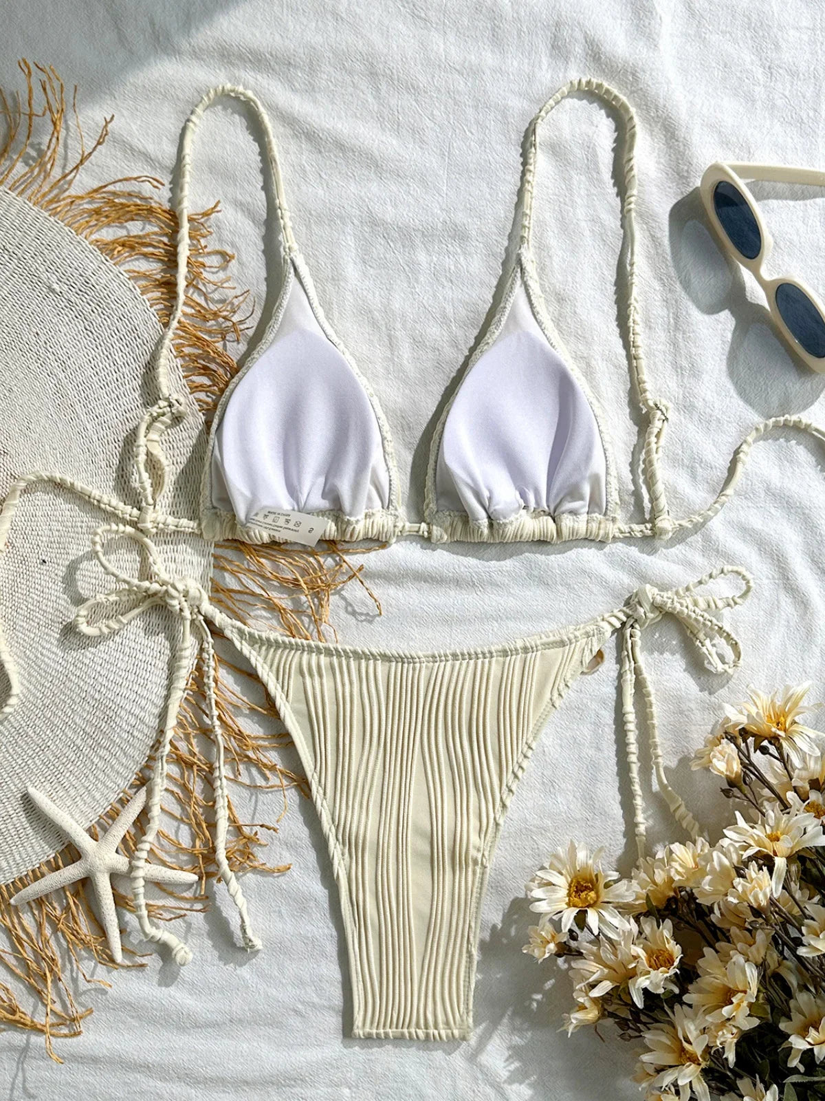 Black Shell Starfish Bikinis Sets