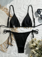 Black Shell Starfish Bikinis Sets