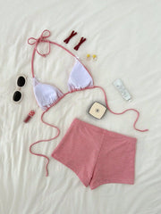 Blue Plaid Bikini Set