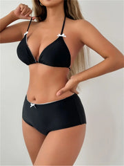 Bow High Waist Bikini Set