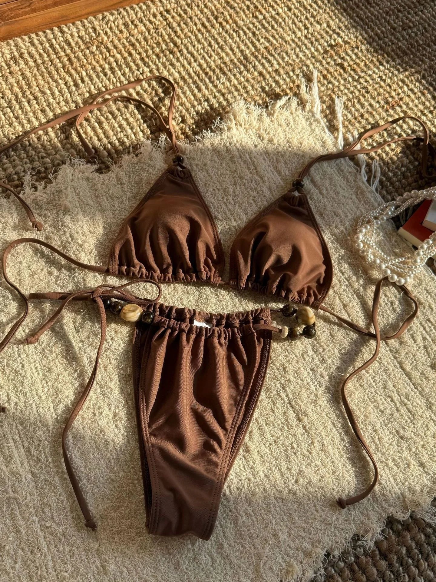 Brown Bikini Set