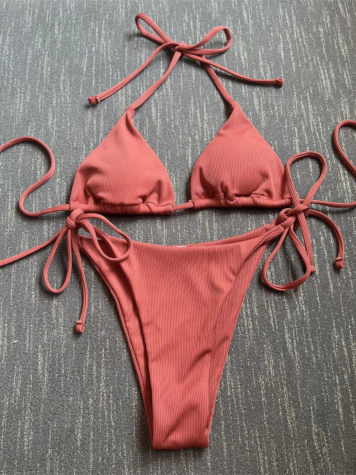 Brown Bikini Set
