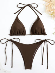 Brown Bikini Set
